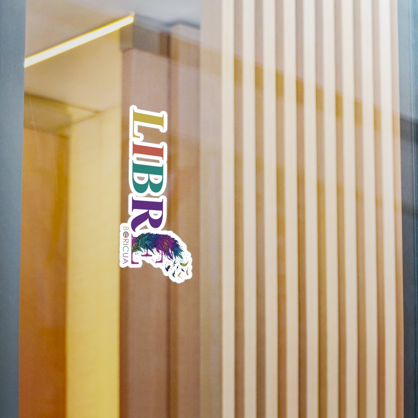 LIBRE Rainbow Waterproof Kiss-Cut Vinyl Decals