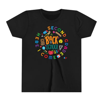 Back to School Boricua Girl Youth Short Sleeve Tee