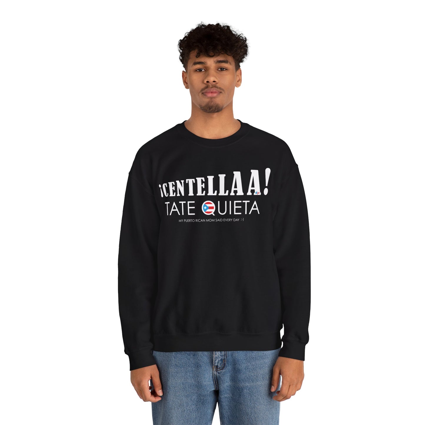 CENTELLA! Puerto Rican Mom WOMAN Heavy Blend™ Crewneck Sweaters