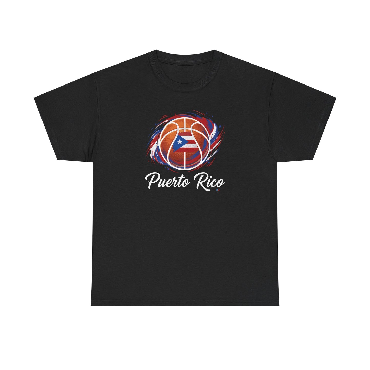 Puerto Rico Basketball Flag | Unisex Heavy Cotton T-Shirt