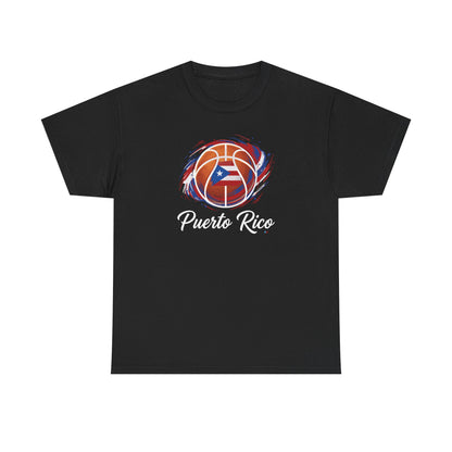 Puerto Rico Basketball Flag | Unisex Heavy Cotton T-Shirt