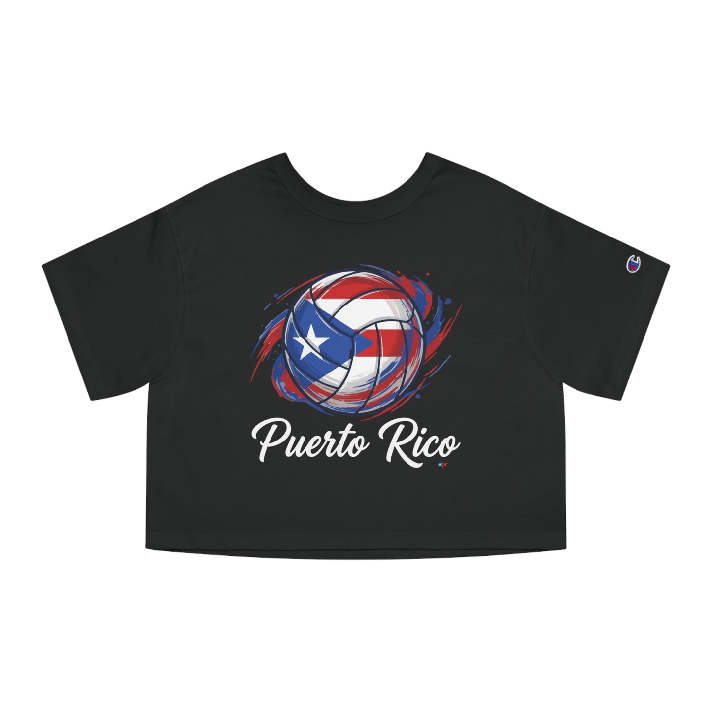 Puerto Rico Volleyball Women's Flowy Cropped Tee | Puerto Rican Volleyball Shirt