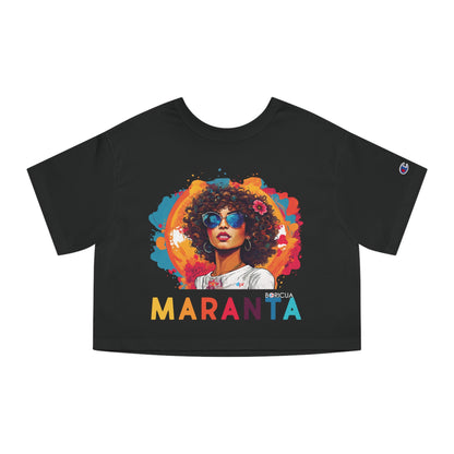 Maranta Boricua Girl Women's Flowy Cropped Tee