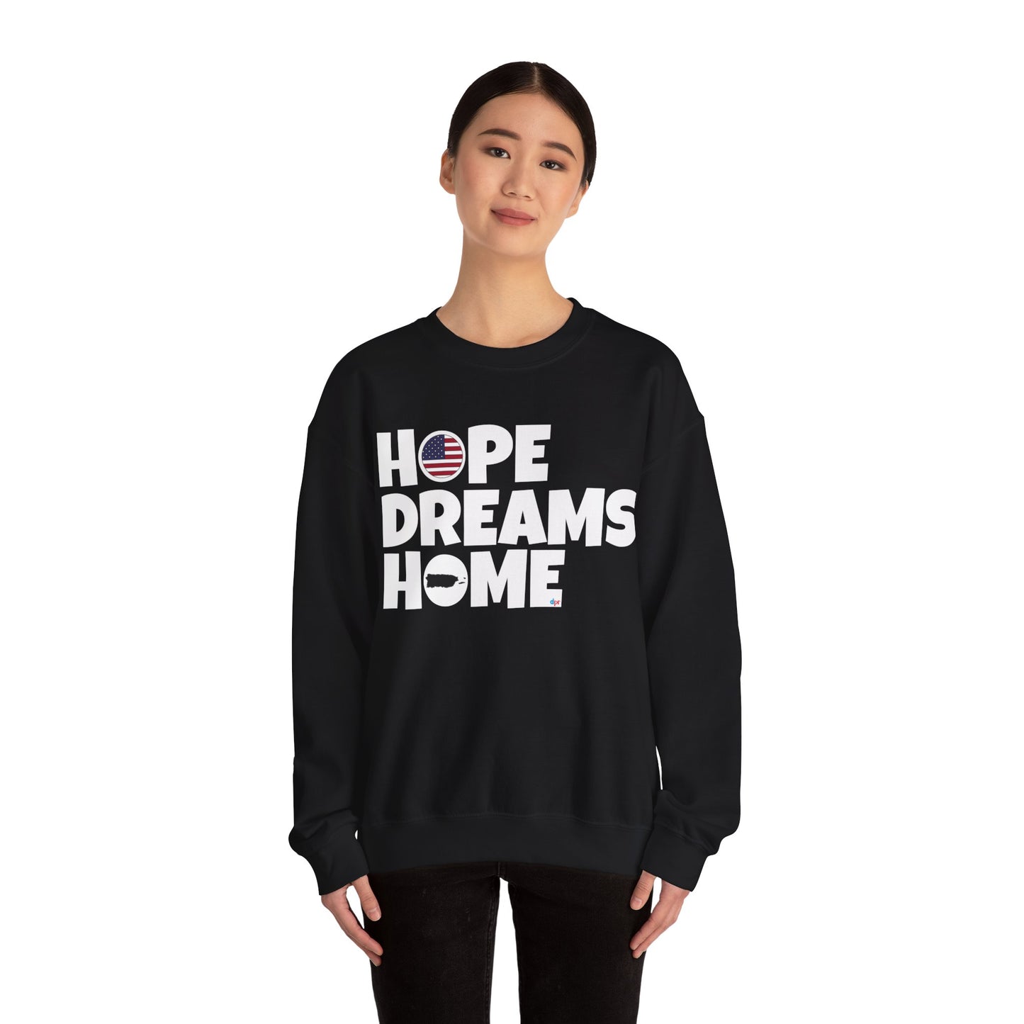 HOPE DREAMS HOME Puerto Rico Heavy Blend™ Crewneck Sweaters