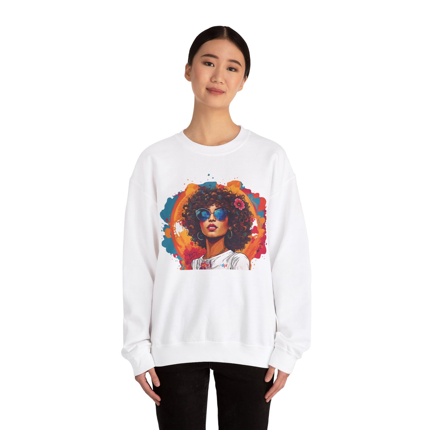 Mosaico Girl Unisex Heavy Blend™ Crewneck Sweaters