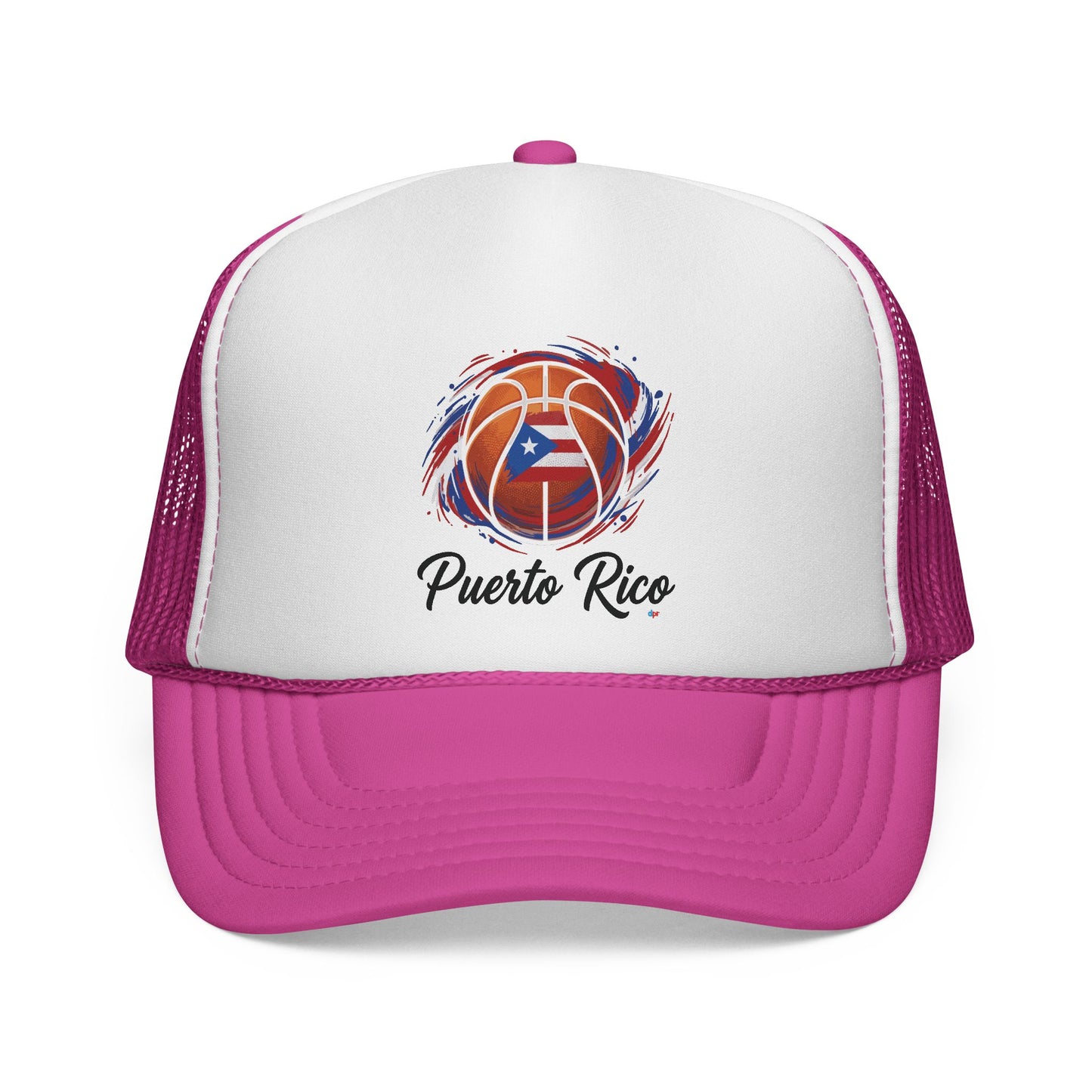 Puerto Rico Basketball Flag Trucker Caps FREE SHIPPING