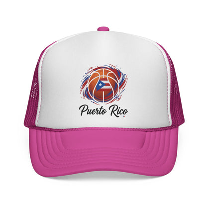 Puerto Rico Basketball Flag Trucker Caps FREE SHIPPING
