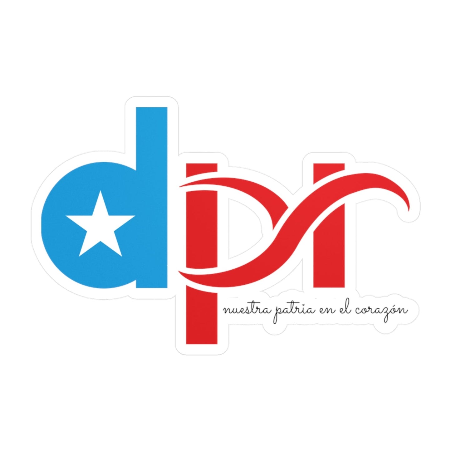 Dpr Nuestra patria en el corazón Waterproof Kiss-Cut Vinyl Decals