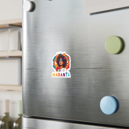 Maranta Boricua Girl Kiss-Cut Vinyl Decals