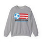 Soccer is life Puerto Rican Flag Heavy Blend™ Crewneck Sweatshirt