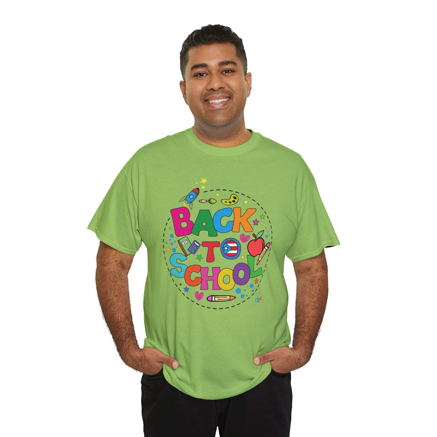 Back to School Boricua Student Heavy Cotton Tee