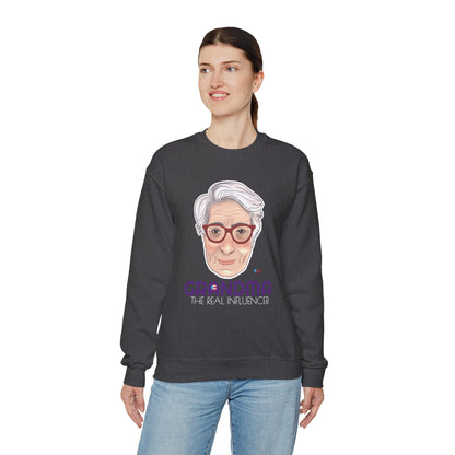 Grandma The real Influencer Heavy Blend™ Crewneck Sweatshirt