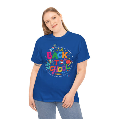 Back to School Boricua Student Heavy Cotton Tee
