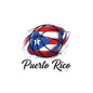 Puerto Rico Basketball Flag 2 Waterproof Kiss-Cut Vinyl Decal