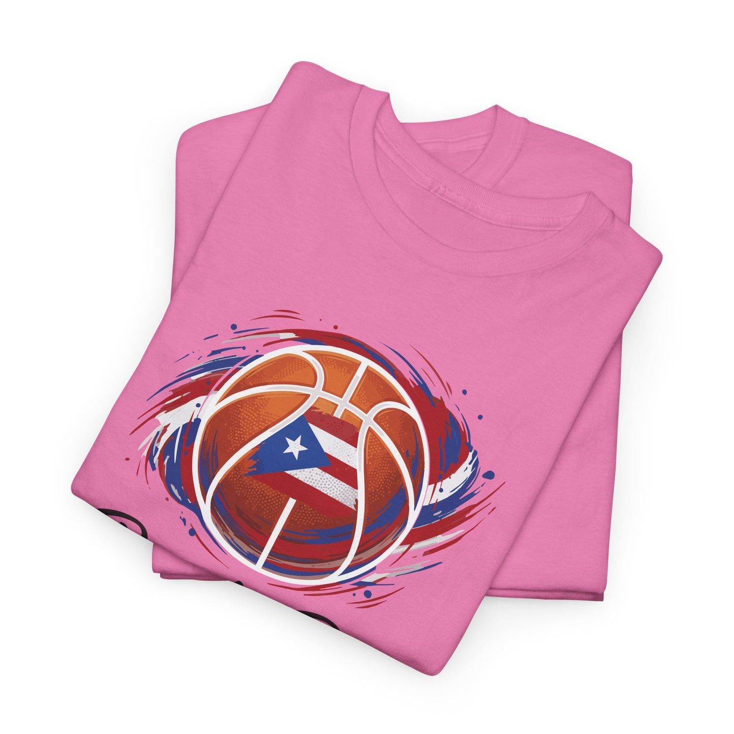 Puerto Rico Basketball Flag | Unisex Heavy Cotton T-Shirt