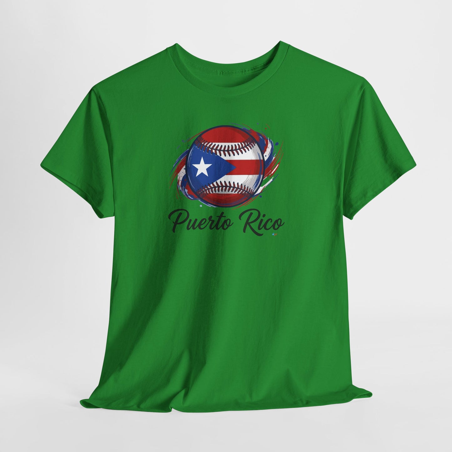 Puerto Rico Baseball Flag | Unisex Heavy Cotton T-Shirt