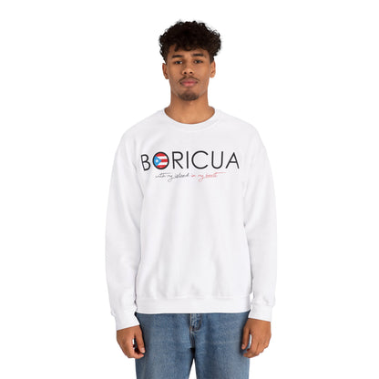 With my island in my Heart Unisex Heavy Blend™ Crewneck Sweaters