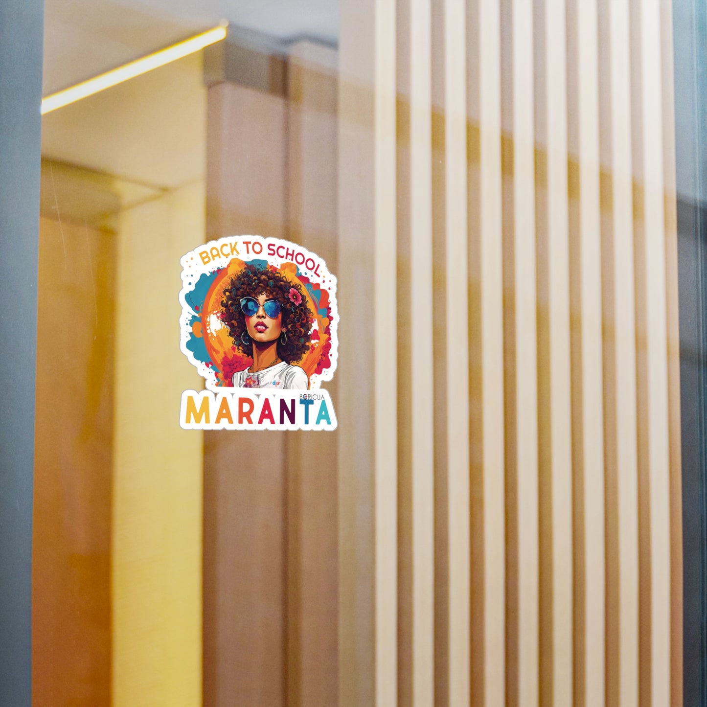 Back to School Maranta Boricua Kiss-Cut Vinyl Decals