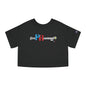 Puerto Rico Volleyball Cropped Tee | RePResentando™ Women's Flowy Crop Top | Boricua Volleyball Shirt