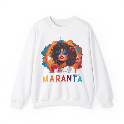 Maranta Boricua Girl Unisex Heavy Blend™ Crewneck Sweaters