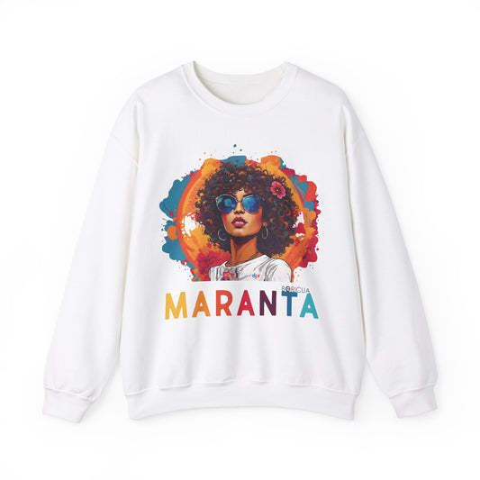 Maranta Boricua Girl Unisex Heavy Blend™ Crewneck Sweaters
