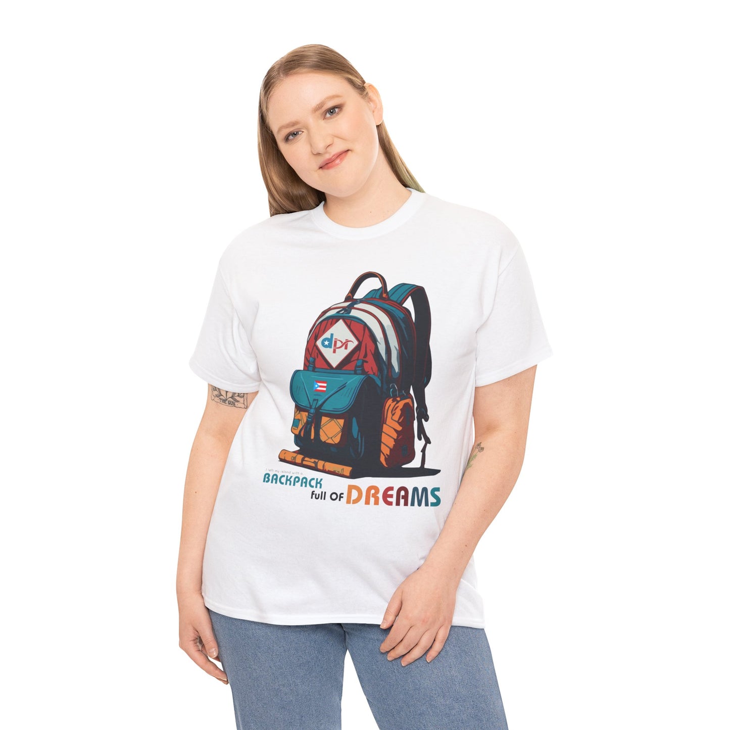 Backpack full of Dreams Unisex Heavy Cotton Tee