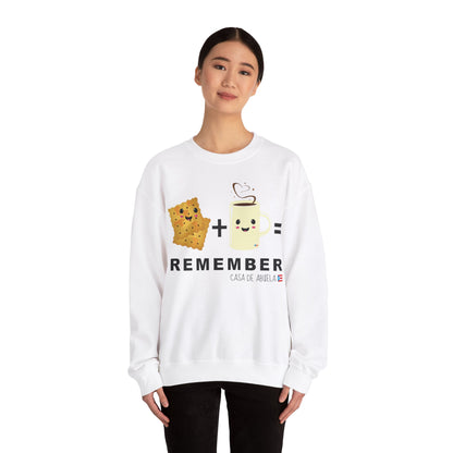 Crackers & Coffee REMEMBER ABUELA Unisex Heavy Blend™ Crewneck Sweaters