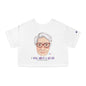 I Will Love You Forever Abuelita Boricua Women's Flowy Cropped Tee