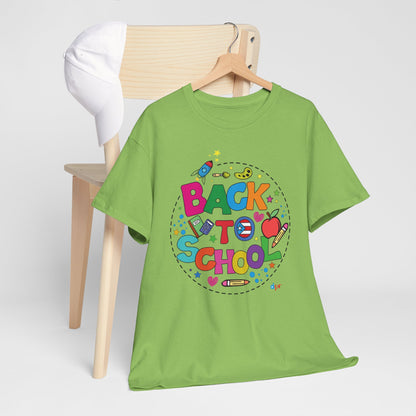 Back to School Boricua Student Heavy Cotton Tee