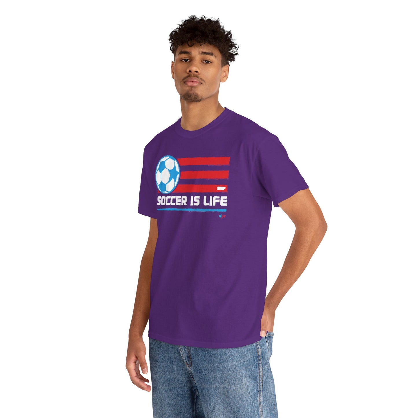 Soccer is Life Colors Unisex Heavy Cotton Tee