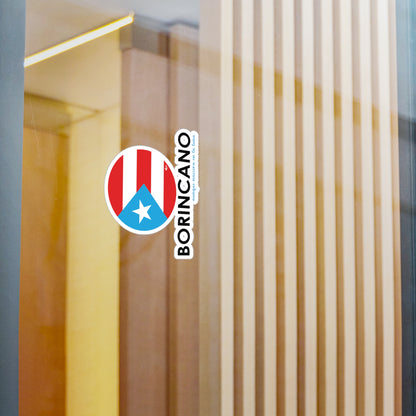 BORINCANO BANDERA Waterproof Kiss-Cut Vinyl Decals
