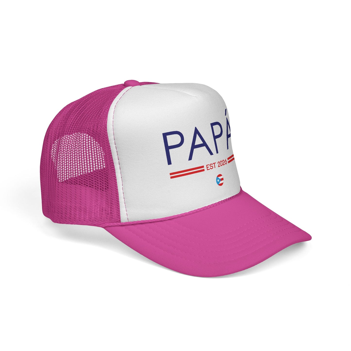 Copy of Papá Established 2026 Puerto Rican Pride Trucker Caps FREE SHIPPING