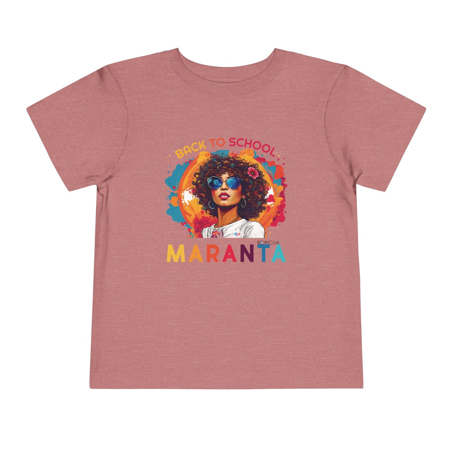 Back to School Maranta Boricua Toddler Short Sleeve Tee