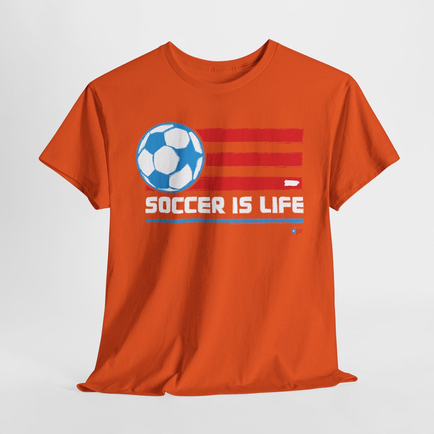 Soccer is Life Colors Unisex Heavy Cotton Tee
