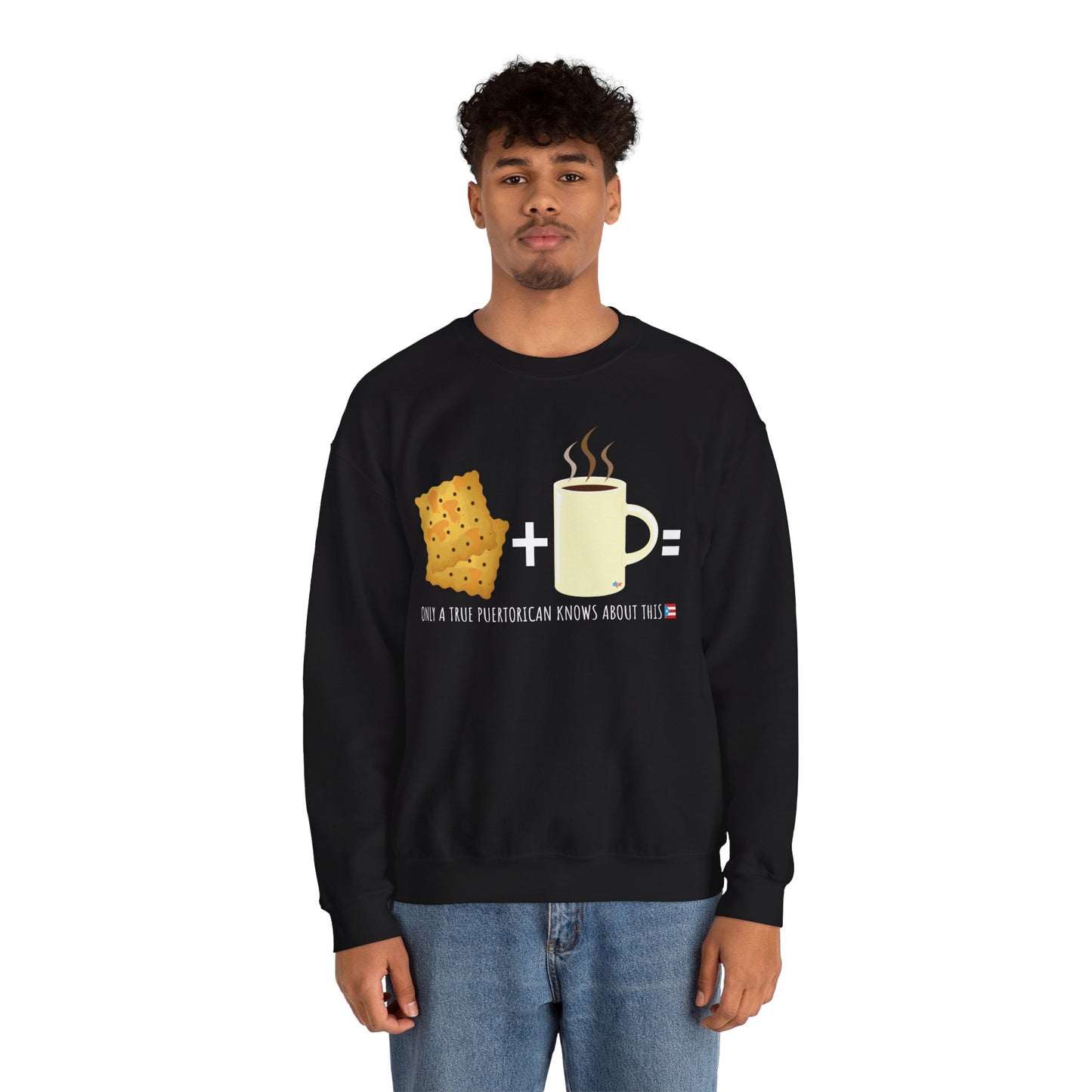 Crackers & Coffee True Puertorican Unisex Heavy Blend™ Crewneck Sweaters