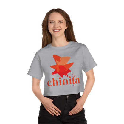 Chinita Boricua Flowy Cropped Tee