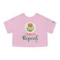 Coffee Teach Repeat - Back To School Boricua T Shirt Flowy Cropped Tee