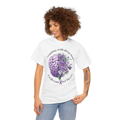 GRANDMA I Will Remember for You  Unisex Heavy Cotton Tee