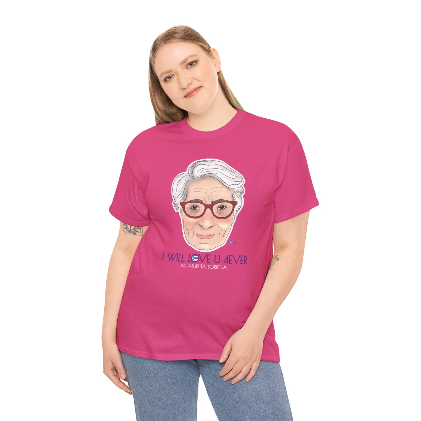 I Will Love You Forever Abuelita Boricua Heavy Cotton Tee