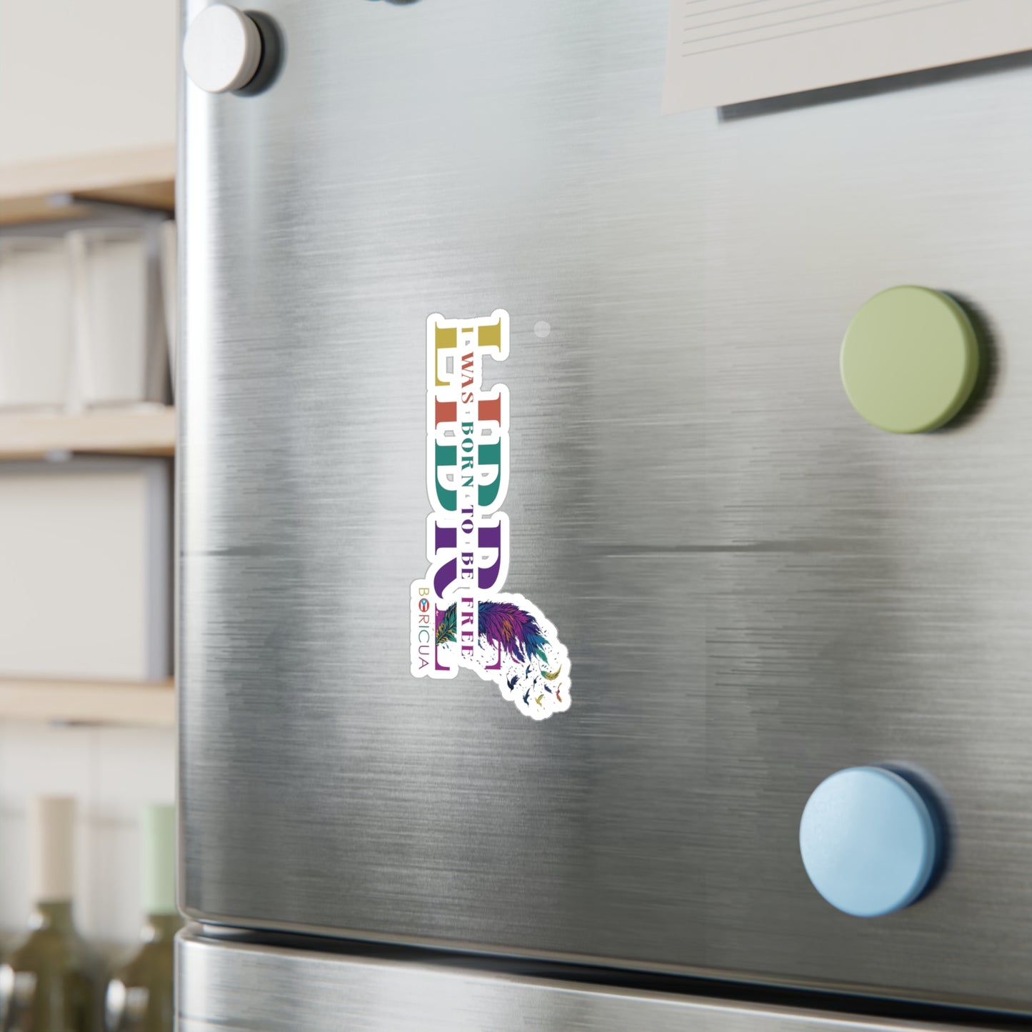 Free Rainbow Waterproof Kiss-Cut Vinyl Decals
