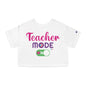 Teacher Mode ON - Back To School Boricua T Shirt Flowy Cropped Tee