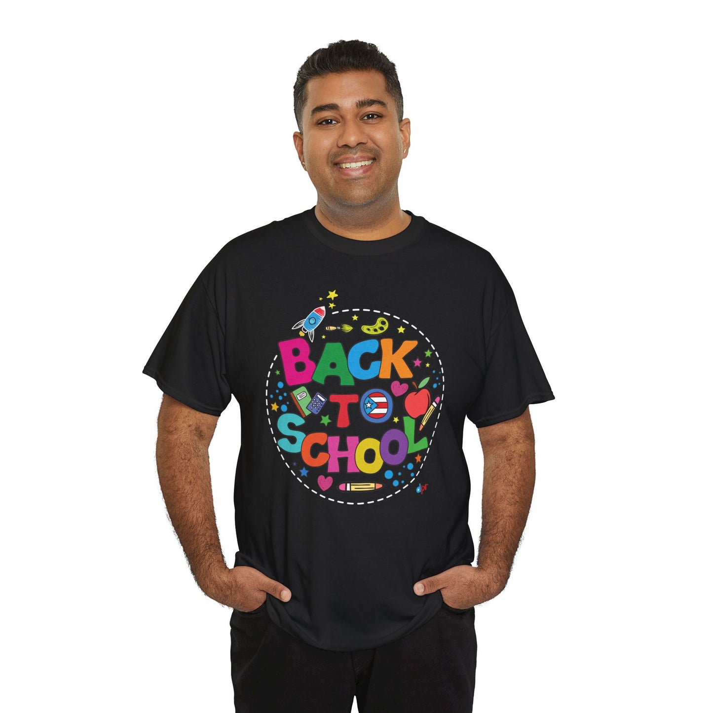 Back to School Boricua Student Heavy Cotton Tee