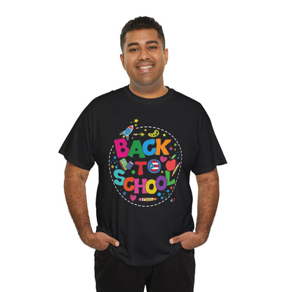 Back to School Boricua Student Heavy Cotton Tee