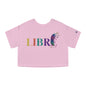 LIBRE BORICUA Flowy Cropped Tee