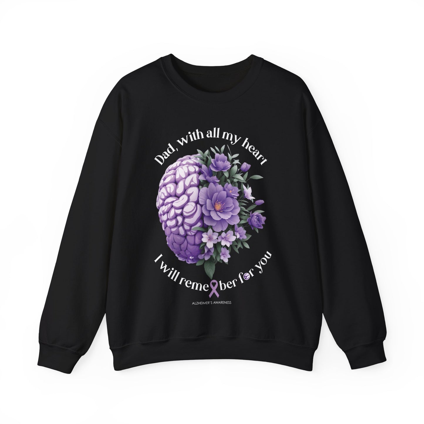 DAD I Will Remember for You Heavy Blend™ Crewneck Sweaters