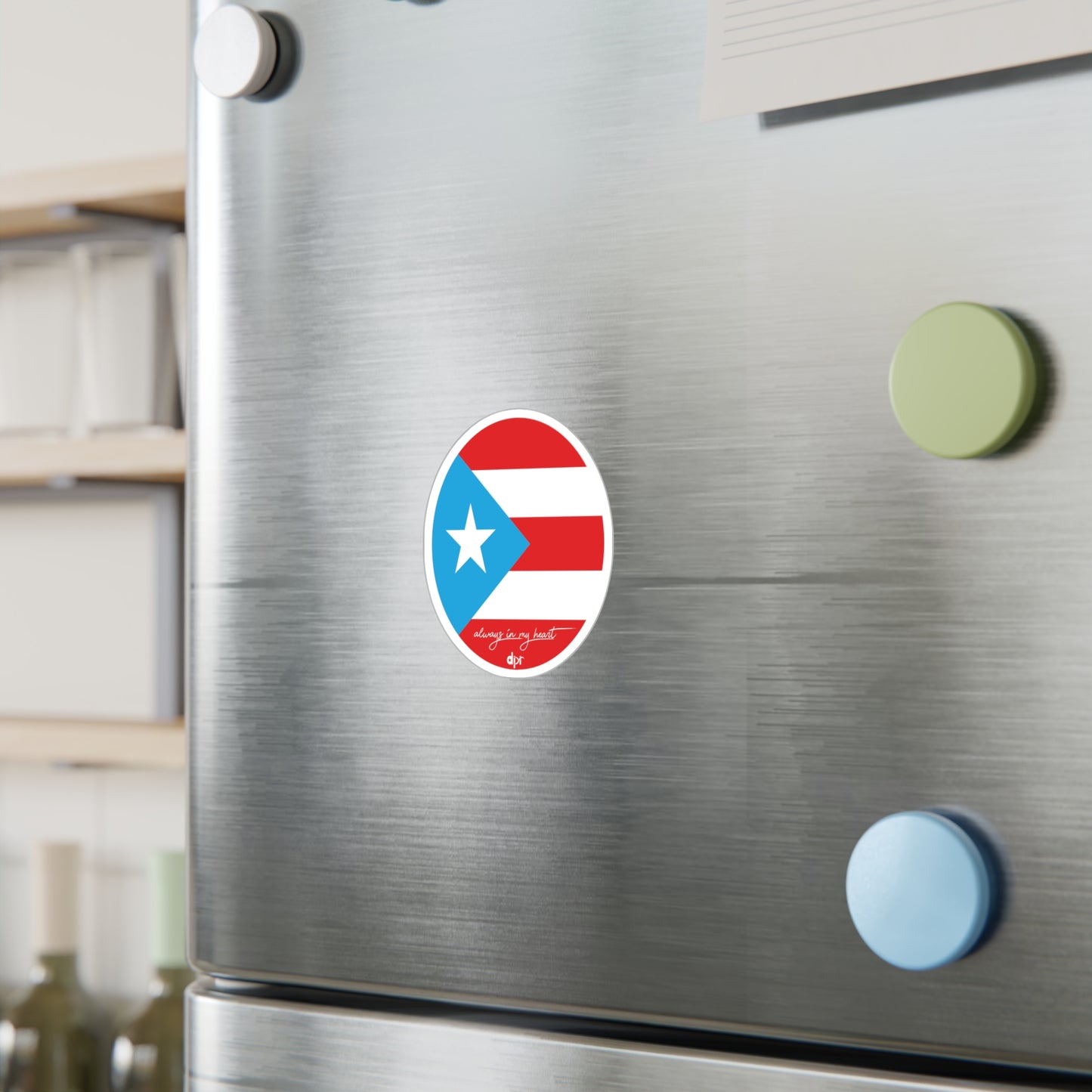 Puerto Rico Always in my heart Waterproof Kiss-Cut Vinyl Decals