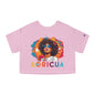 Boricua Girl Colors Women's Flowy Cropped Tee