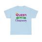Queen of the Classroom - Back to School Boricua Teacher Heavy Cotton Tee