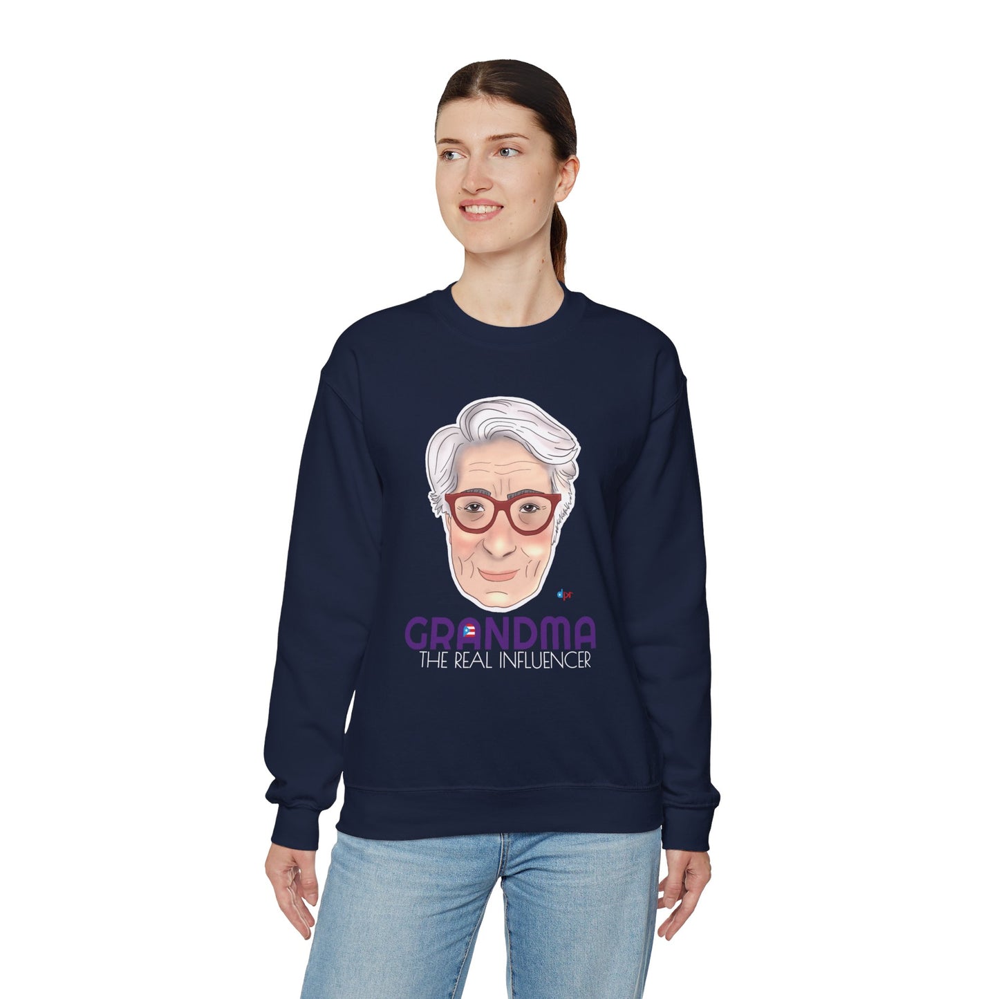 Grandma The real Influencer Heavy Blend™ Crewneck Sweatshirt