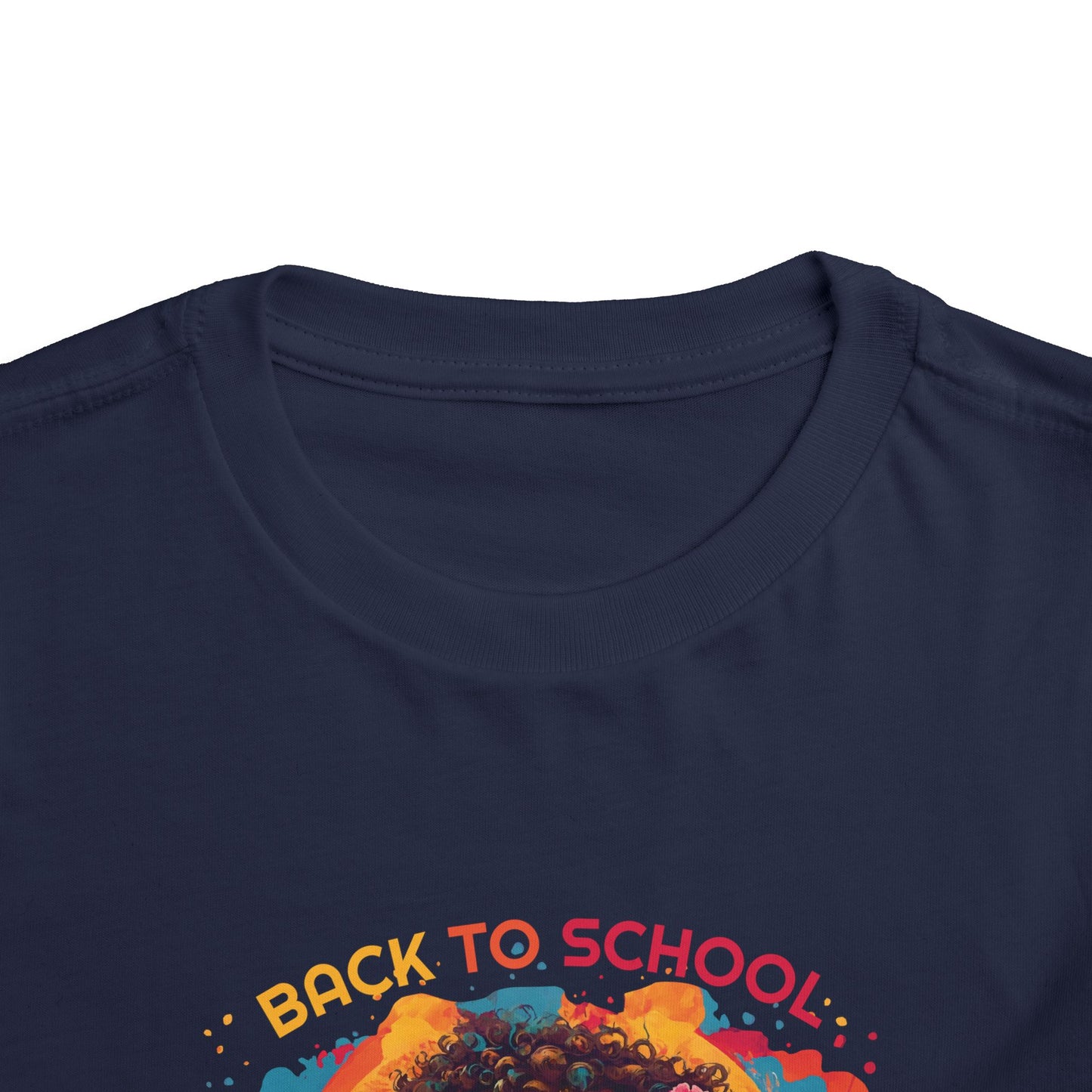 Back to School Boricua Girl Flow Toddler Short Sleeve Tee
